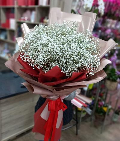 Букет цветов из: Гипсофила в Белозерный