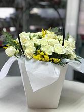 Цветочная композиция из Розы  в Белозерный